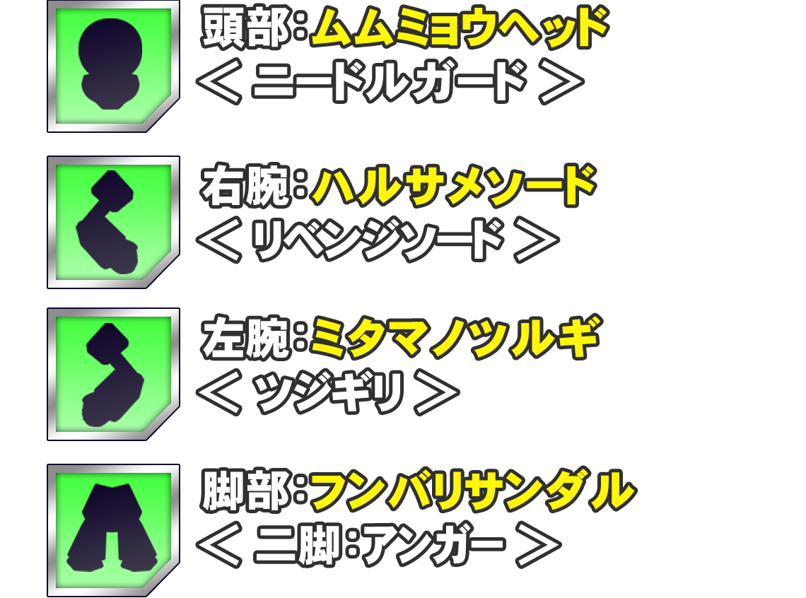 ビャクヨウ パーツ